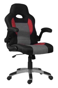 Speedway Gamer szék fekete-piros-szürke szövet #1