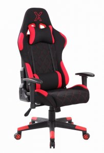 Dakar Gamer szék fekete-piros szövet #1